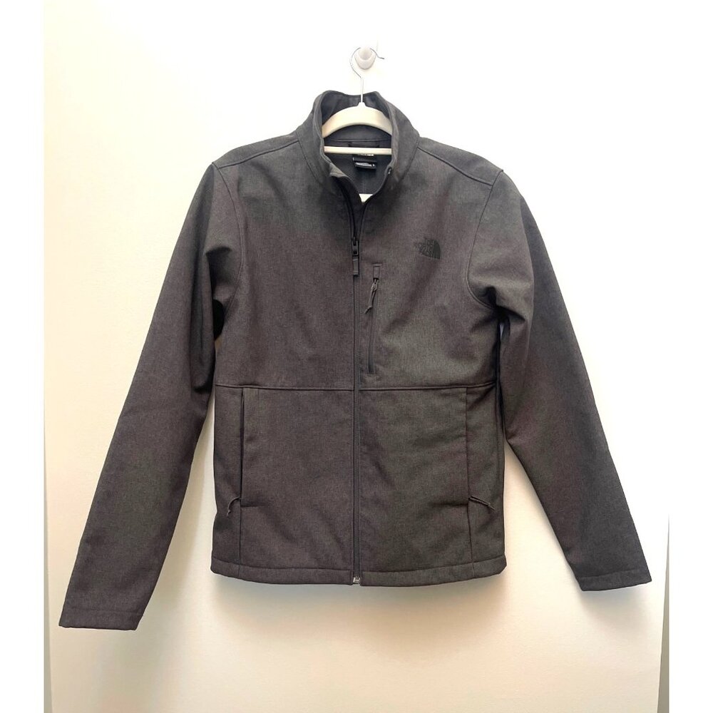 The North Face Mens Gray Full-Zip Apex Jacket Size S Polyester outdoor